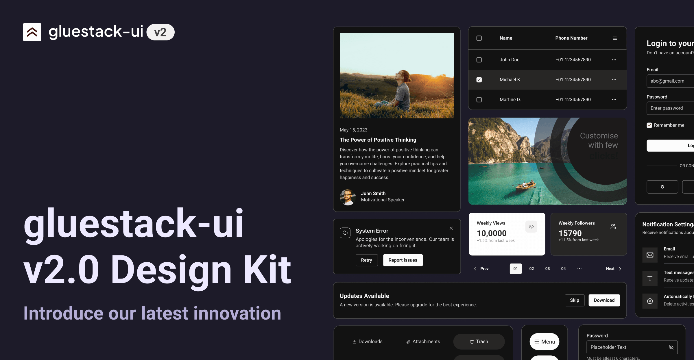 gluestack-ui v2.0 Design Kit 